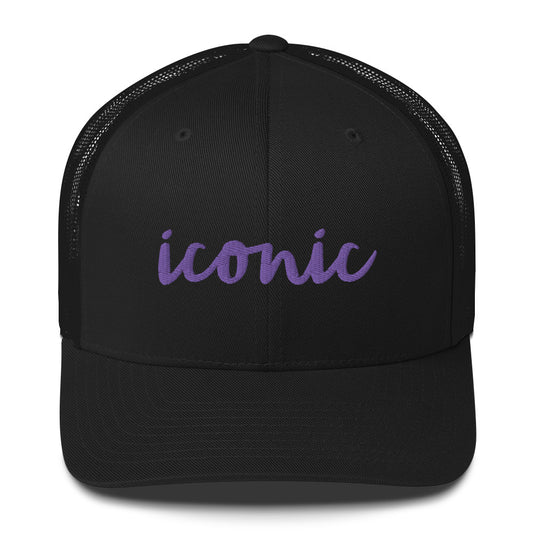 Iconic Trucker Hat Purple