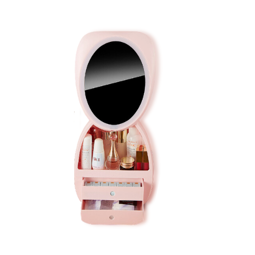 Cosmetics Storage Mirror Box